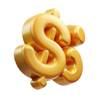 exemplary industrial A stylized, abstract dollar sign made of flowing gold coins with Transparent Background gallery standard png