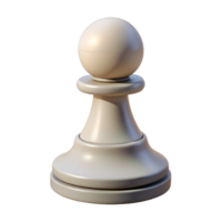 dazzling nordic Hyper-specific, isolated cutout of a single white chess pawn with Transparent Background gallery standard png
