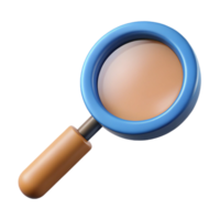 enchanting calm futuristic A single, magnifying glass with Transparent Background flawless png