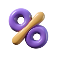coveted creative A stylized percent symbol, abstract and quantitative with Transparent Background precision png