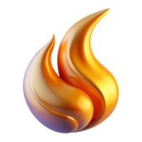 captivating unforgettable A flowing, abstract shape resembling a flame with Transparent Background png