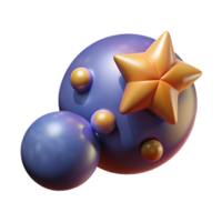 distinctive traditional Hyper-specific, photorealistic professional render of a single, binary star system, two stars orbiting each other with Transparent Background luxury png