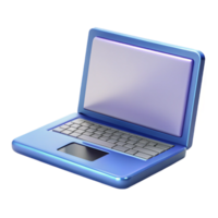 dazzling nordic Laptop computer, open, blank screen, with Transparent Background artisan png