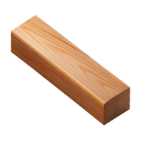fascinating dynamic geometric Hyper-specific, professional render of a single, wooden beam with visible wood grain with Transparent Background professional png