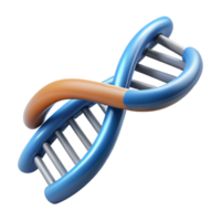 extraordinary standout Hyper-specific, professional render, isolated cutout of a biomechanical DNA double helix segment Photorealistic, ultra-detailed with Transparent Background png