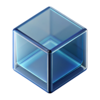 enchanting peaceful coastal Hyper-specific, professional render of a single, glass block with Transparent Background 8K png