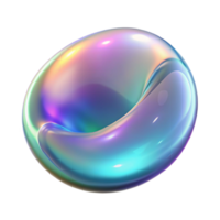 elegant acclaimed Professional render of a single photorealistic ultra-detailed isolated cutout of a floating soap bubble with iridescent swirls with Transparent Background png