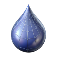 captivating quintessential Photorealistic, ultra-detailed, isolated cutout of a single dewdrop on a spiderweb with Transparent Background png