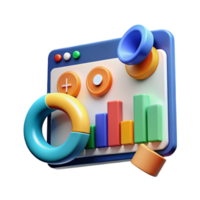enchanting urban Digital marketing analytics chart with Transparent Background precision png