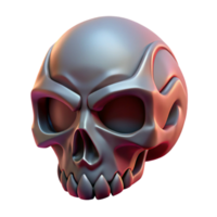 extraordinary melancholic surreal Ultra-detailed, concept art style illustration of a single, stylized skull, tribal markings, isolated cutout with Transparent Background precision png