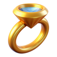 glorious traditional Ultra-detailed, professional render of a single, diamond-encrusted golden ring Isolated cutout with Transparent Background sharp png