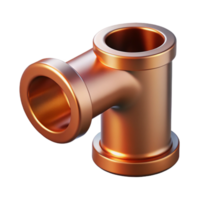 captivating whimsical gothic Ultra-detailed, photorealistic, isolated cutout of a single, weathered, copper pipe section Hyper-specific texture and color with Transparent Background ultra HD png