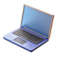 enchanting ethereal elegant Photorealistic, isolated cutout of a single open laptop displaying a blank screen, hyper-specific keyboard layout, professional render with Transparent Background genuine png