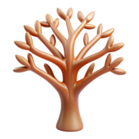 dramatic harmonious traditional Concept art style hyper-specific isolated cutout of a single stylized tree of life with intricate branches with Transparent Background perfect clarity png