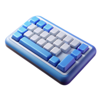 gorgeous ethereal contemporary Wireless keyboard with ergonomic design with Transparent Background ultra HD png