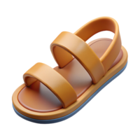 stunning tropical Hyper-specific, photorealistic, concept art style render of a single Roman caligae, sandals, isolated cutout with Transparent Background 4K png