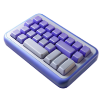 mysterious stunning Wireless keyboard with ergonomic design with Transparent Background artisan png