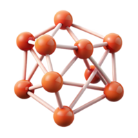 hypnotic harmonious organic A floating, abstract network of interconnected nodes, with Transparent Background impeccable png