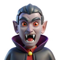 harmonious picturesque A menacing vampire, fangs bared with Transparent Background detailed png