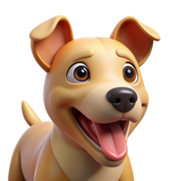 sumptuous unparalleled Dog, panting, happy expression, with Transparent Background png