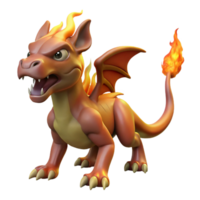 glorious whimsical rustic Chimera, fire-breathing hybrid, with Transparent Background genuine png