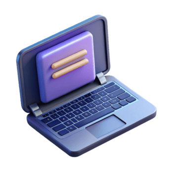 dazzling mysterious traditional Open laptop displaying code on the screen, with Transparent Background elite png