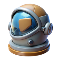 picturesque dynamic nordic Hyper-specific, professional render, isolated cutout of a single, futuristic, space explorer helmet with a cracked visor with Transparent Background ultra HD png