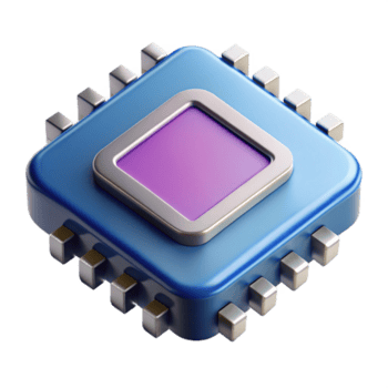 buitengewoon tijdloos ultra-gedetailleerd, geïsoleerd uitknippen van een single microchip, professioneel veroorzaken, hyperspecifiek schakeling zichtbaar met transparant achtergrond png