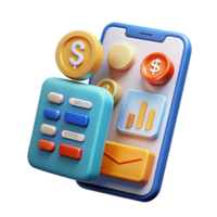 exceptional rustic Financial technology app interface with Transparent Background fine detail png
