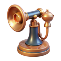 wonderful tranquil nordic Concept art style, hyper-specific professional render of a vintage candlestick telephone with Transparent Background authentic png