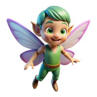 glorious unparalleled A mischievous pixie with iridescent wings and a playful grin with Transparent Background png