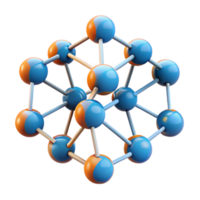 immaculate modern A floating, abstract network of interconnected nodes, with Transparent Background ultra HD png