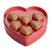 stunning standout Heart-shaped box of chocolates, with Transparent Background png