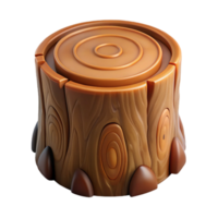 hypnotic dramatic renaissance Professional render, ultra-detailed, isolated cutout, concept art style of a single, cross-section of a tree trunk with Transparent Background authentic png