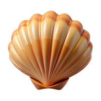 dramatic sought-after Ultra-detailed, photorealistic isolated cutout of a single seashell with Transparent Background png