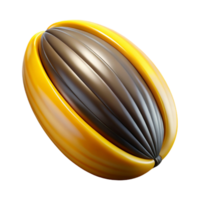 rare victorian Ultra-detailed professional render isolated cutout of a single sunflower seed, striped shell, detailed texture, macro, with Transparent Background crisp png