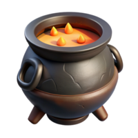 fascinating coastal Hyper-specific, professional render of a tribal cooking pot made of clay and blackened by fire with Transparent Background authentic png