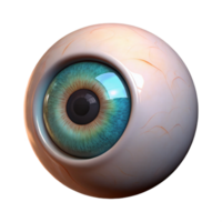 coveted tropical Photorealistic professional render, isolated cutout of a human eye with heterochromia, hyper-specific with Transparent Background luxury png