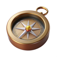 melancholic stunning Photorealistic, hyper-specific professional render of a single antique compass, isolated cutout with Transparent Background high resolution png