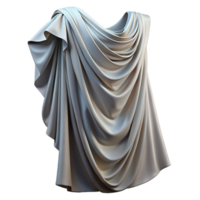 pristine unparalleled Photorealistic, hyper-specific, ultra-detailed render of a single Greek himation, draped garment, isolated cutout with Transparent Background png