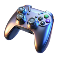 mesmerizing quintessential Ultra-detailed, professional render of a single, sleek, futuristic gaming console controller Isolated cutout with Transparent Background png