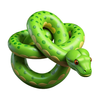 fascinant exemplaire une rampant vert arbre python, avec transparent Contexte png