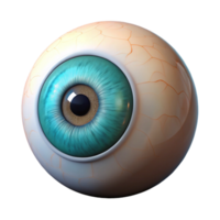 nostalgic beautiful Ultra-detailed, professional render of a single human eye with realistic iris and pupil Isolated cutout with Transparent Background precision png