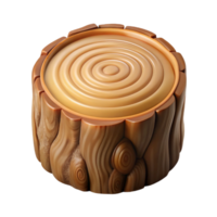 immaculate unparalleled Photorealistic concept art style isolated cutout of a cross-section of a tree trunk, detailed growth rings, textured bark, with Transparent Background png