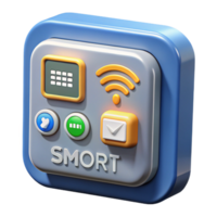 coveted minimalist Smart home automation system control panel, with Transparent Background expertly shot png