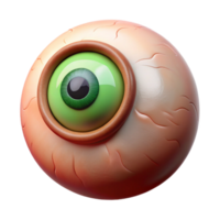 stunning coveted Isolated cutout Professional render, ultra-detailed, concept art style Single Gorgon eye, petrified gaze with Transparent Background png
