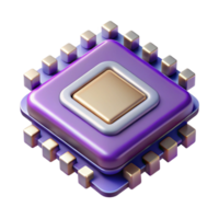 elegant nostalgic gothic Photorealistic, hyper-specific render of a single, advanced, quantum computing chip Isolated cutout with Transparent Background high quality png