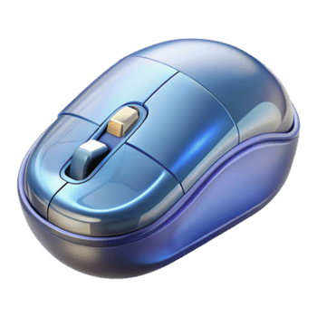 destacar bohemio profesional prestar, ultra detallado, aislado separar de un soltero, transparente computadora ratón con visible interno componentes con transparente antecedentes prima png