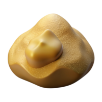 vibrant nostalgic contemporary Professional render of a single photorealistic ultra-detailed isolated cutout of a single grain of sand magnified with Transparent Background crisp png
