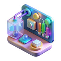 signature futuristic Holographic interface, data streams, user interface elements with Transparent Background exclusive png